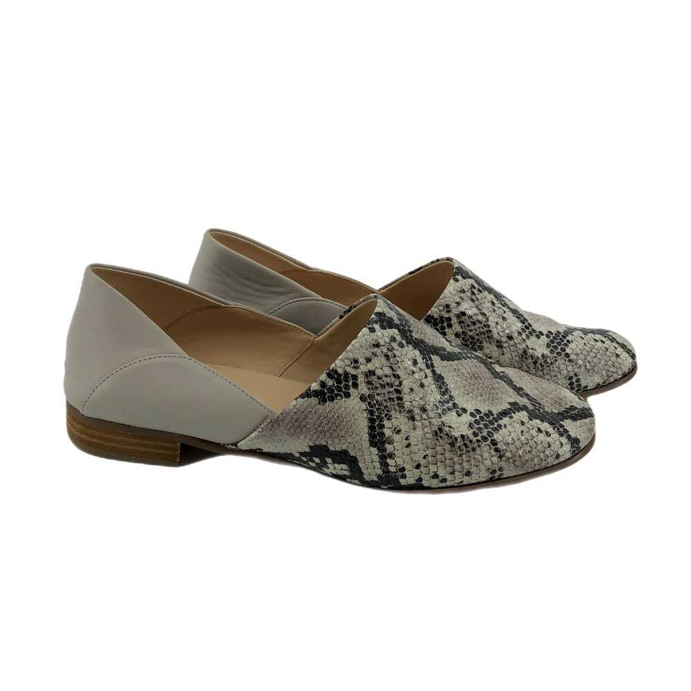 Clarks Gray & White Leather Flats & Loafers | Casual to Formal